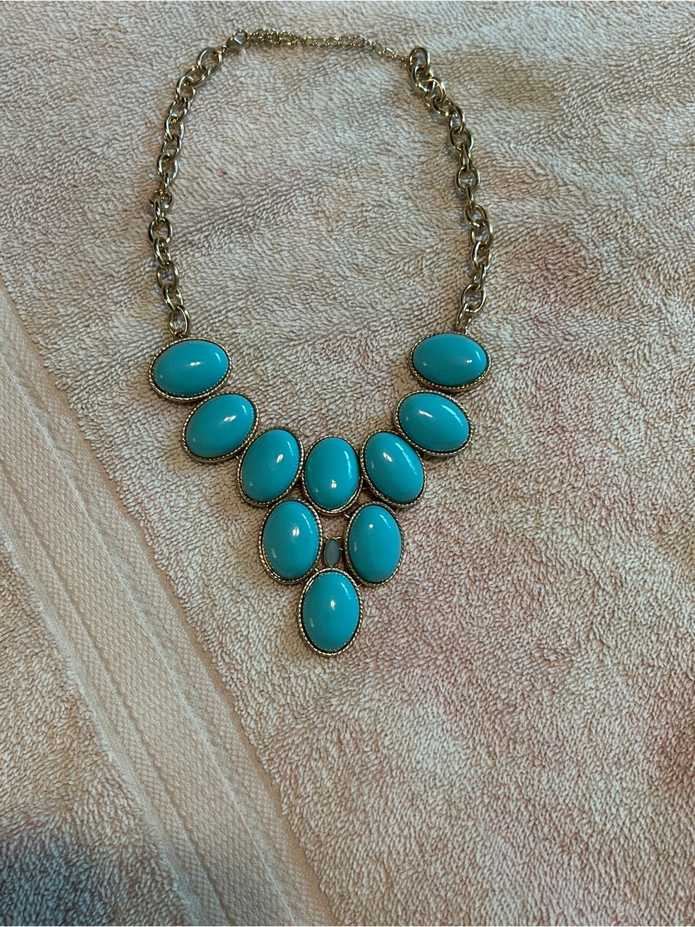 Turquoise Statement Bib Necklace - Women Jewelry